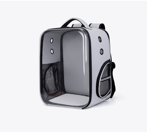 Pet Outdoor Breathable Foldable Clear Large Space Backpack Handheld Shoulder Bag