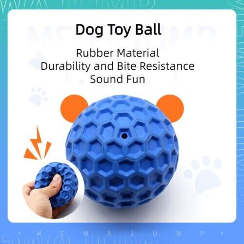 Bite Resistant Pet Interactive Tooth Cleaning Rubber Toy Dog Vocalizing Toys