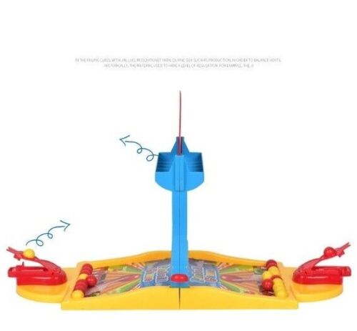 Mini Pinball Game Indoor Table Games Shooting Desktop Toy Set Kids Boys Gift