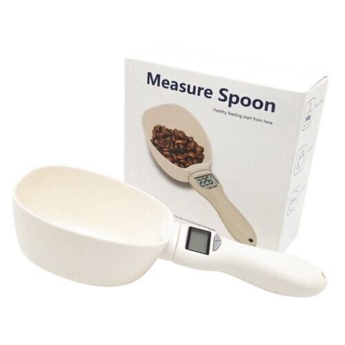 Pet Electronic Weighing Measuring Bowl Pet Dog Food Cat Food Measuring Spoon