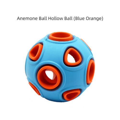 New Pet Toy Ringing Bell Bite Resistant Vocal Rubber Molar Training Ball