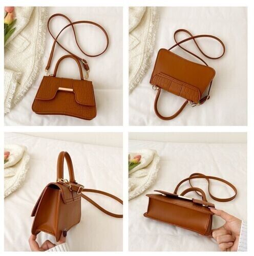 Women's Fashion Crocodile Stripe Simple Handbag Shoulder Bag Crossbody Bag