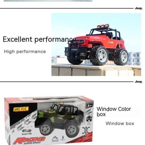 4WD Remote Control Buggy High Speed Racing Electric Light 1:18 Toy Car Alloy