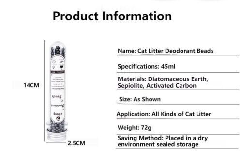 Pet Cat Deodorizer Freshness Activated Carbon Absorption Beads Pet Supplies