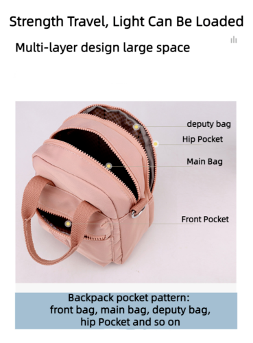 Women's Waterproof Fashion One Shoulder Bag Nylon Crossbody Bag Casual Bag