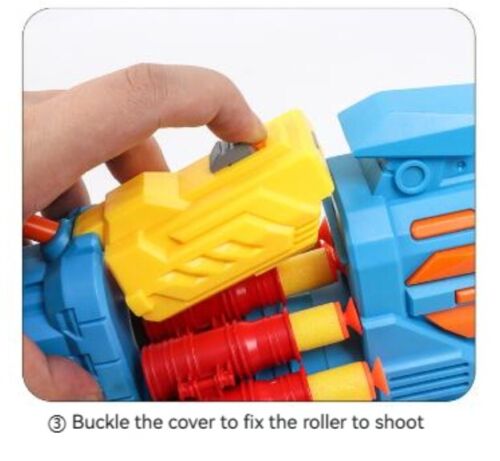 Manual dual mode Soft EVA Bomb bullet gun Continuous Single Shooting Fire Toy