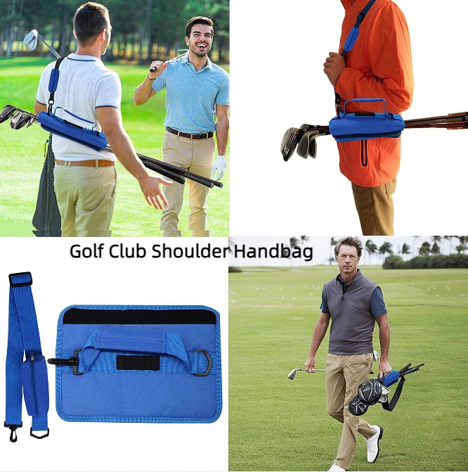 Fashion Portable Golf Club Ball Bag Outing Shoulder Handheld Crossbody Carryable