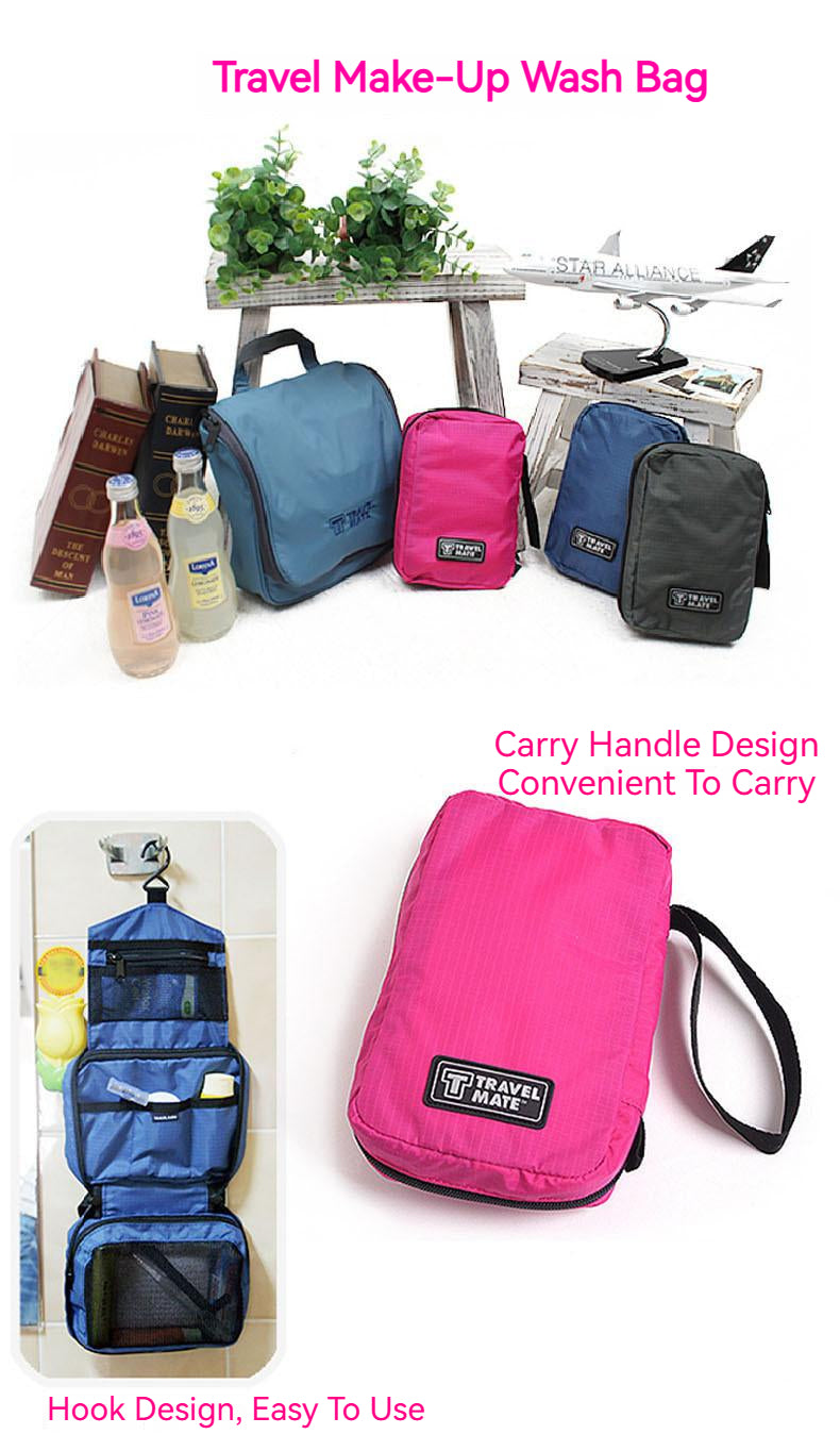 Hanging Makeup TravelMate Cosmetic Toiletry Purse Holder Organizer Wash bag