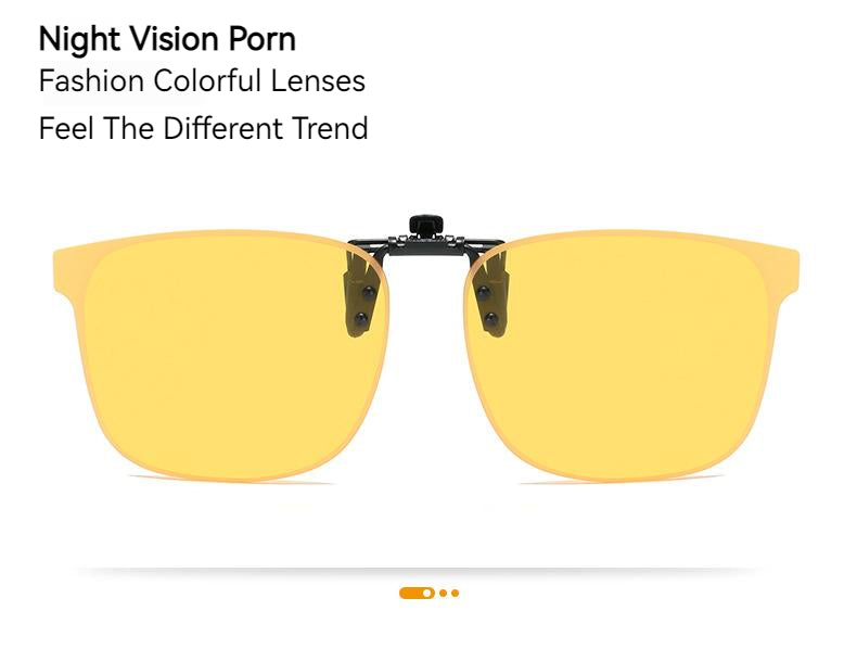 Unisex Fashion Polarized Flip-up Clip-on Lenses For Myopic Glasses Multicolour