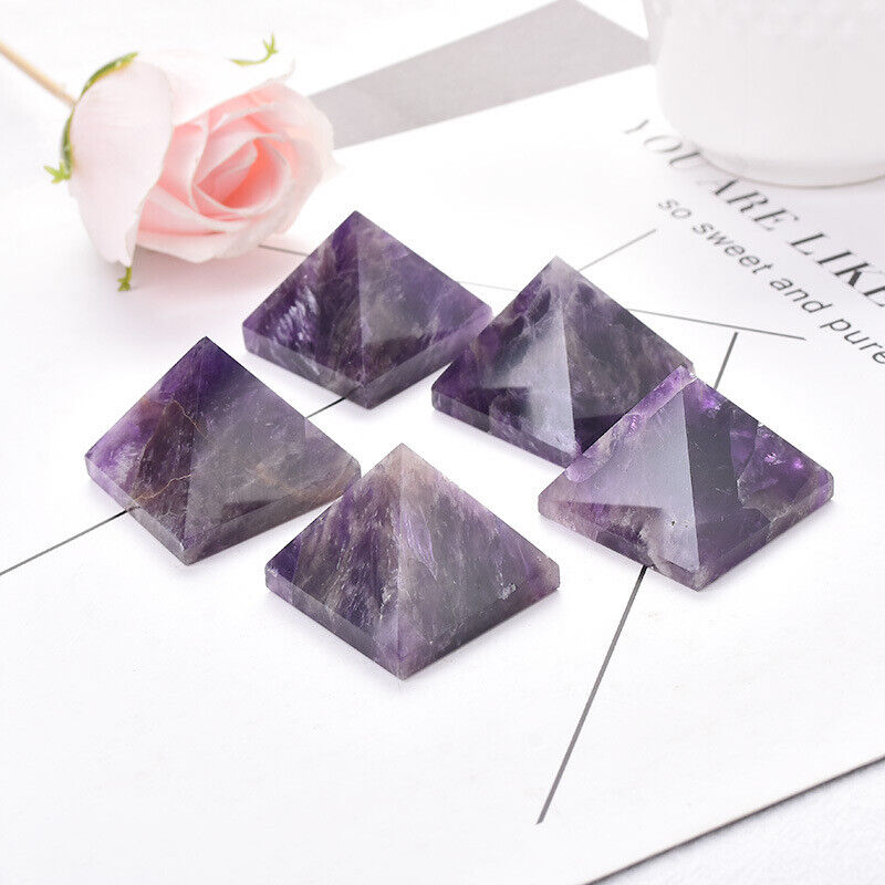 Small Size Natural Stone Crystal Pyramid Energy Gemstone Tower Home Decor Gifts