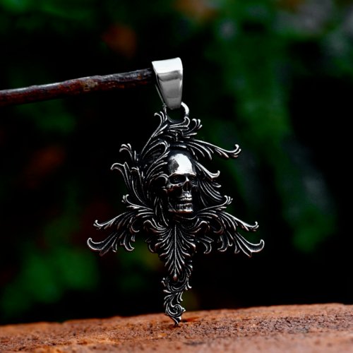 Unisex Mix Theme Stainless Steel Pendant Retro Viking Titanium Punk Necklace