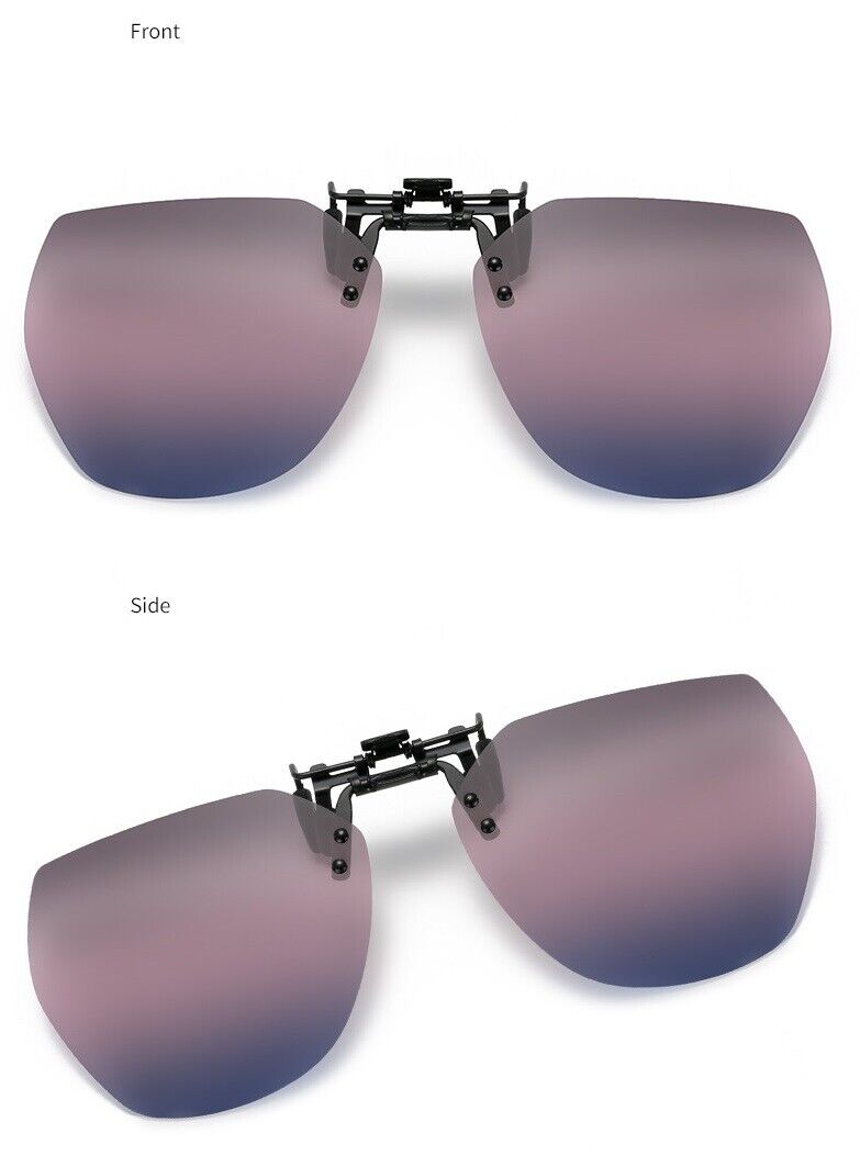 New Unisex Driving Fishing Polarized UV400 Protection Clip On Flip Up Sunglasses