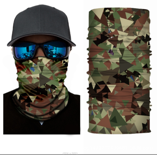 Cycling Camouflage Neck Gaiters Bandanas Fabric Motorcycle Face Masks Sunscreen