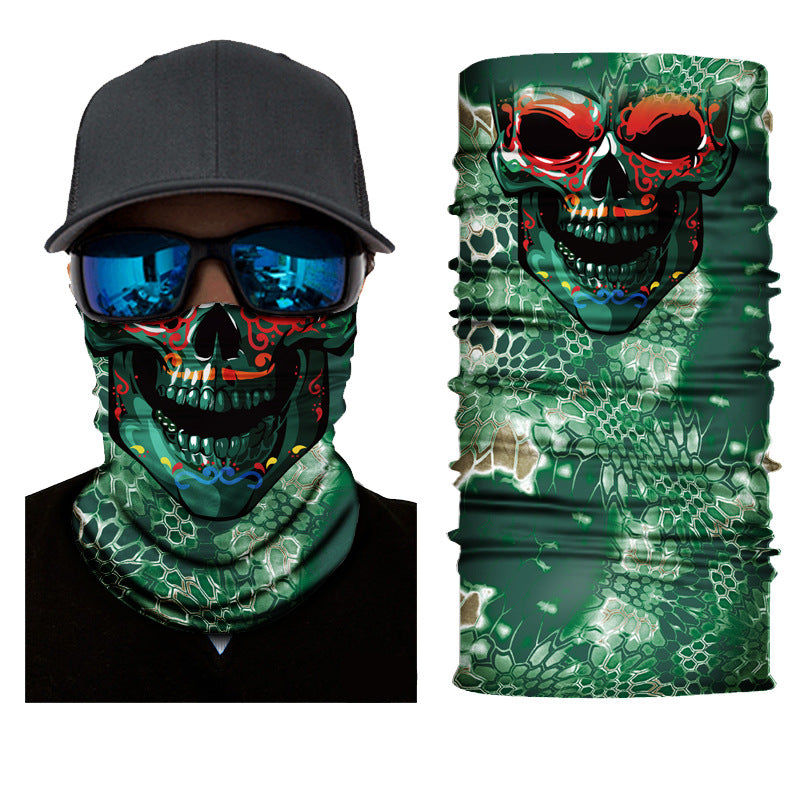 Biker Motorcycle Cycling Face Mask Shield Protective Neck Tube Scarf Headband