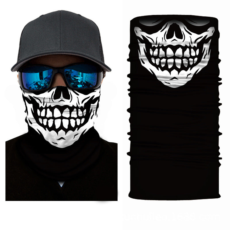 Biker Motorcycle Cycling Face Mask Shield Protective Neck Tube Scarf Headband