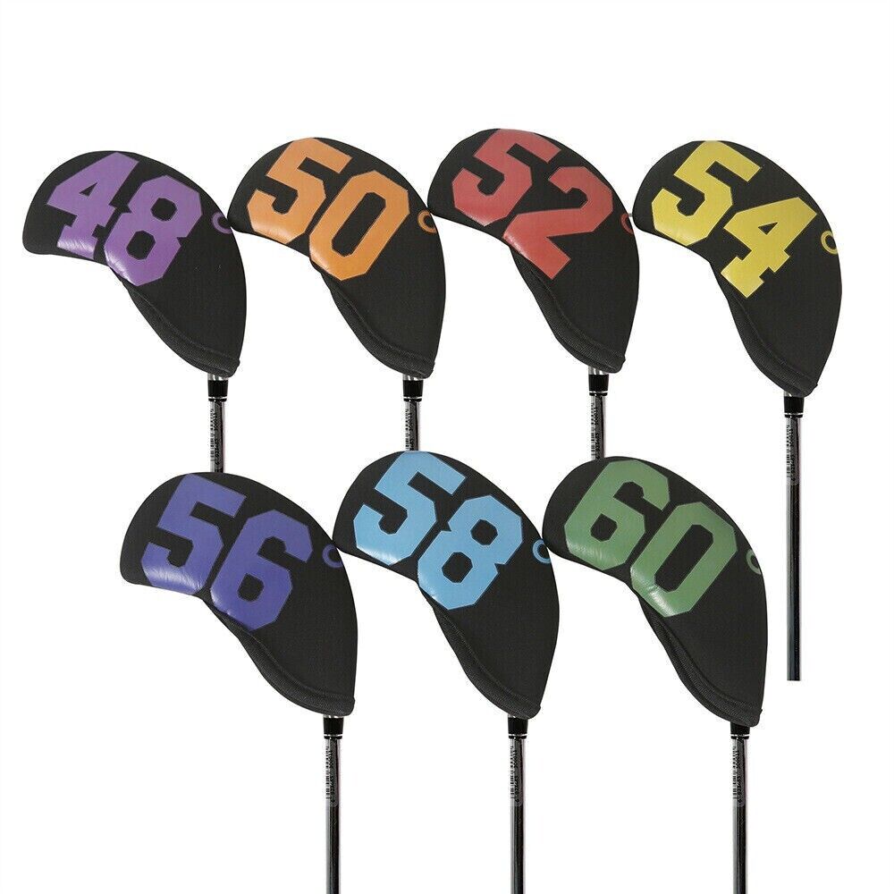 New Golf Iron Head Cover Protective Golf Iron Neoprene Sand Bar Set 7 Packs