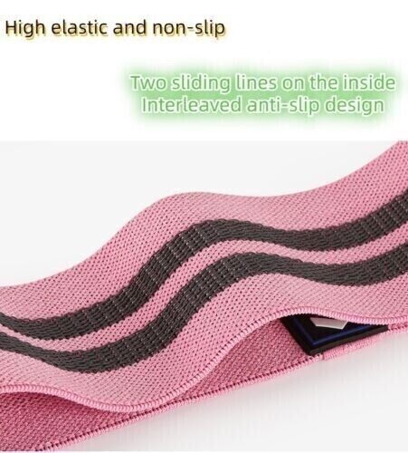 Women's Fitness Yoga Squat Sports Bandage Hip Training Aid Nonslip Elastic Band