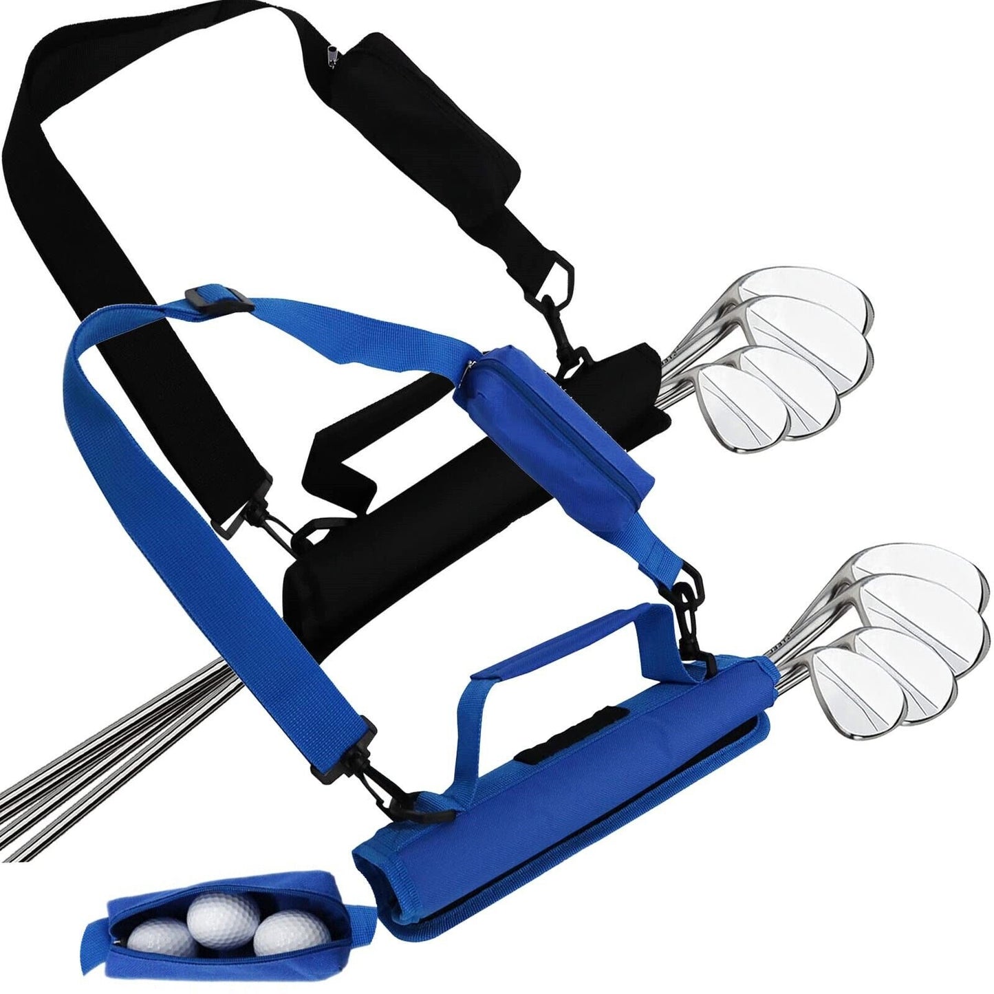 Fashion Portable Golf Club Ball Bag Outing Shoulder Handheld Crossbody Carryable