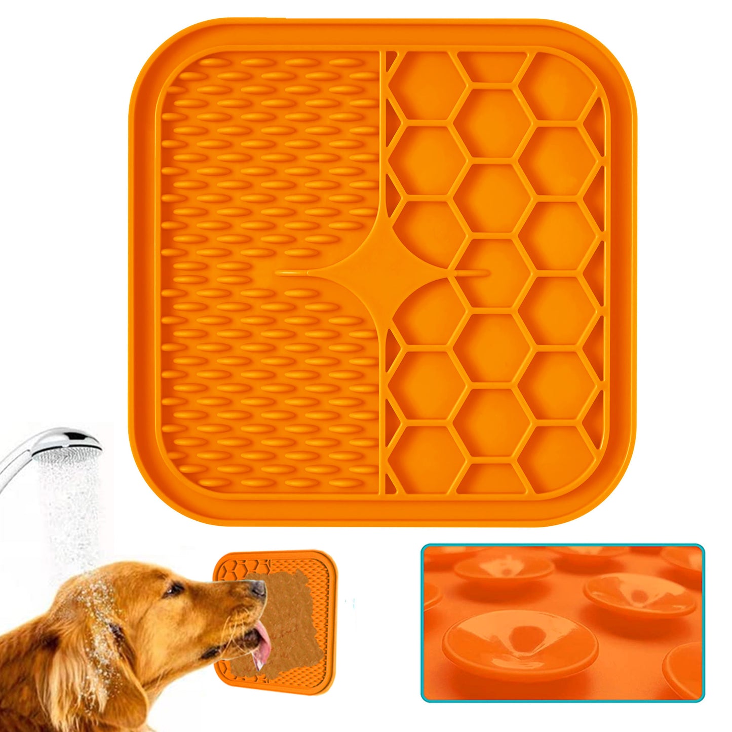 Silica Gel Pet Feeding Mat Slow Food Pads Dog Cat Licking Pad Dispenser Plate