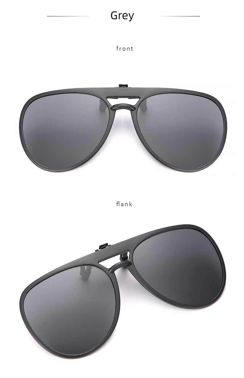 New Unisex Polarized UV400 Protection Driving Fishing Clip On Flip Up Sunglasses
