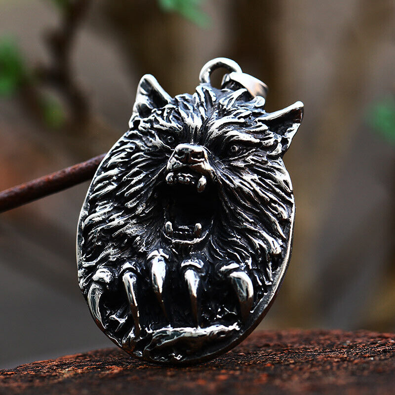 Unisex Mix Theme Retro Pendant Punk Vintage Totem Engle Hawk Biker Necklace