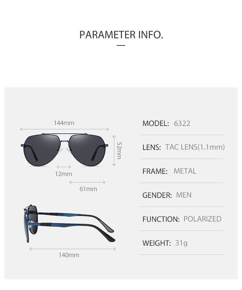 New Unisex Fashion Frame Anti UV400 Polarized Driving Fishing Sunglasses