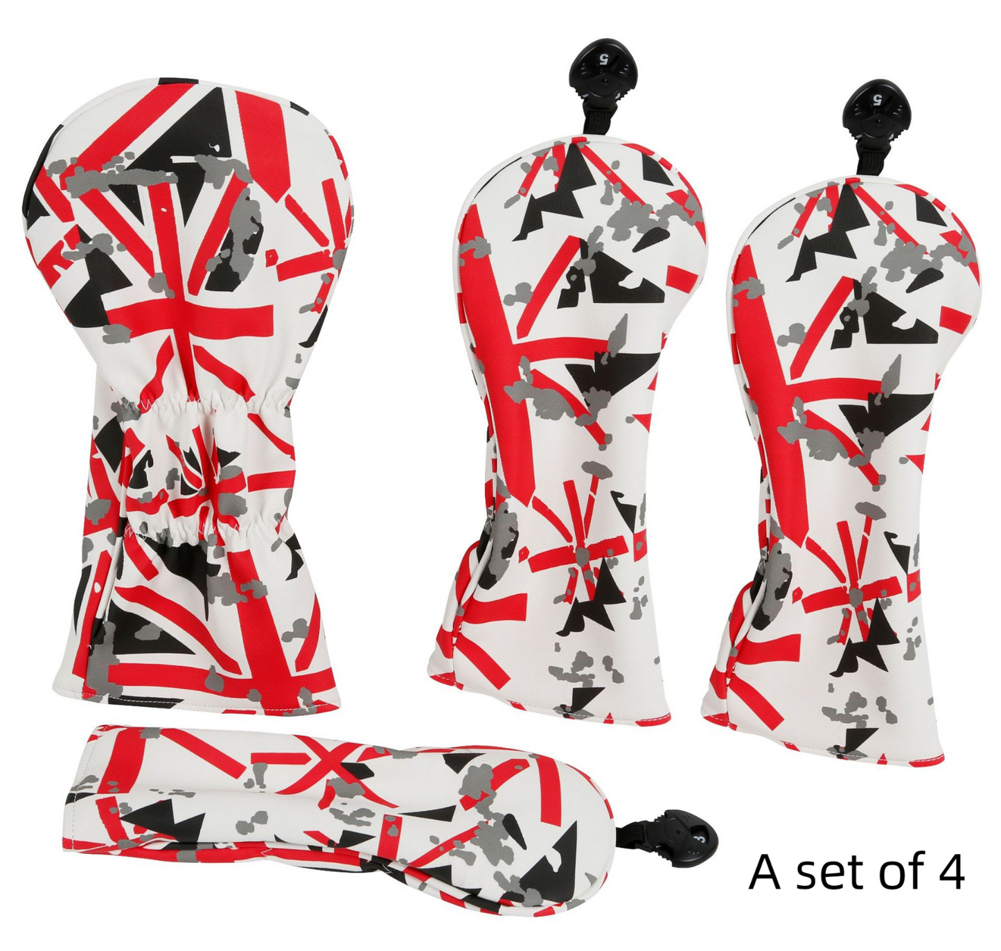 New Fashion Flag Print Neutral Golf Wood Rod Cover Iron And Wood Rod Cover