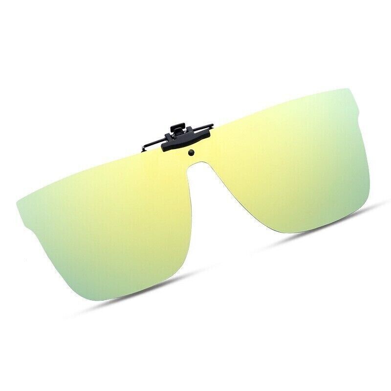 Fashion One-piece lens polarizing Multicolor Lens Retro Flip up Sunglasses Clip