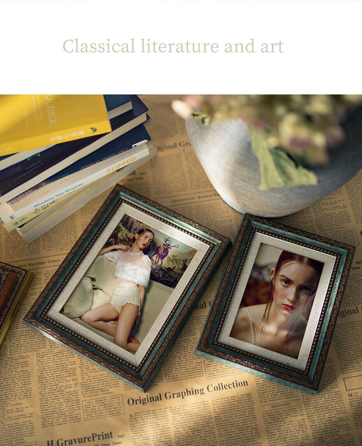 Simple Beauty Decoration Retro Table Setting Wall Hanging Gallery Photo Frame