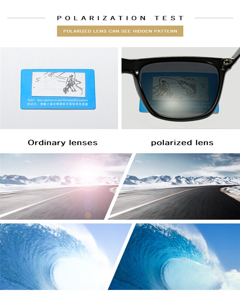 Unisex Anti UV400 Polarized Cool Sport Driving Fishing Eyewear Frame Sunglasses