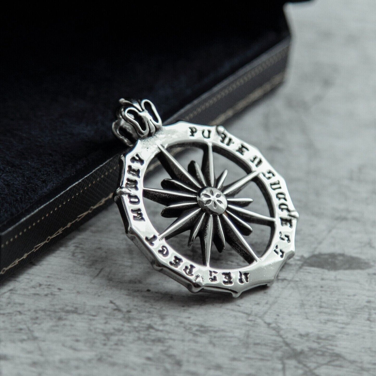 Unisex Vintage Punk Retro Mix Theme Titanium Stainless Steel Pendant Necklace