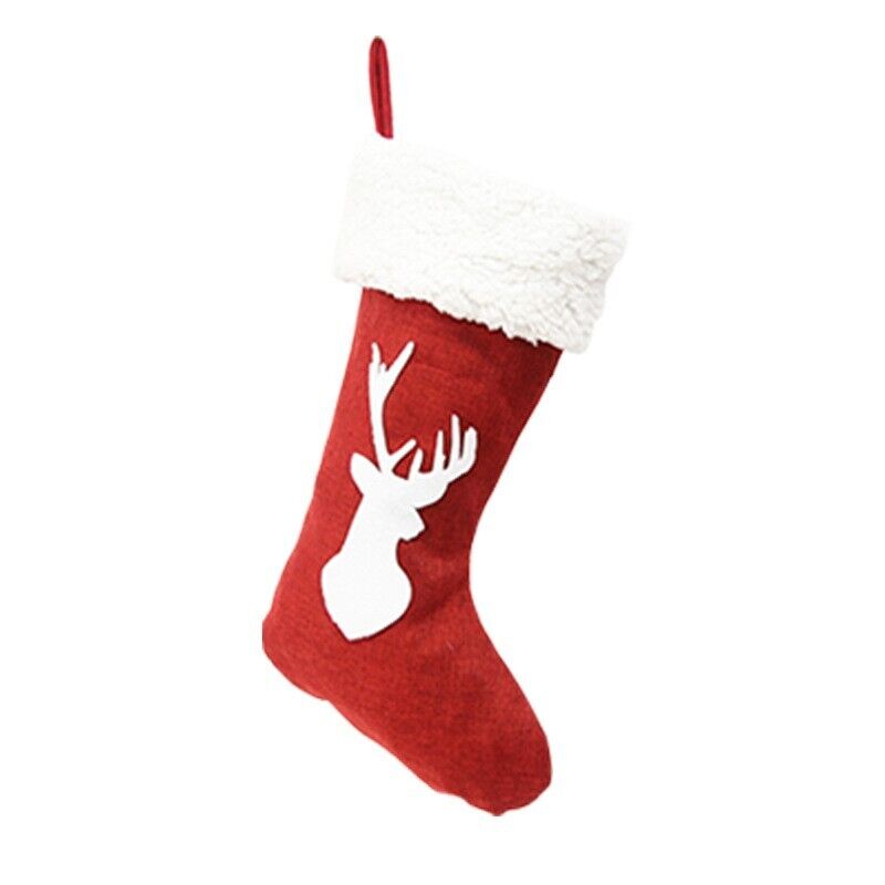 Christmas Stocking Santa Claus Present Bag Home Party Festivals Ornament Gifts