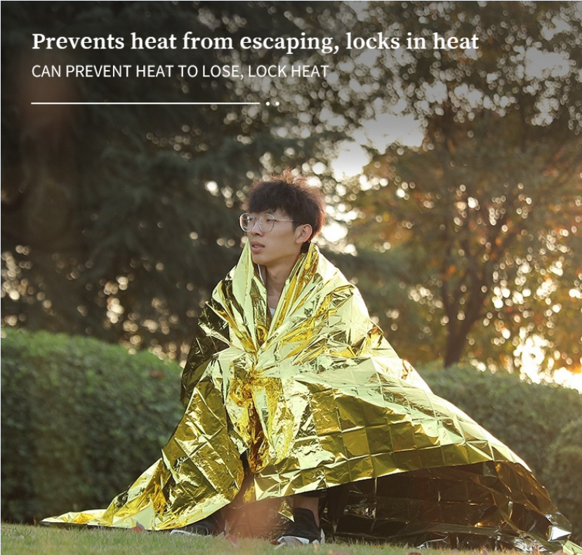 Camping First Aid Wilderness Warm Survival Insulation Rescue Emergency Blanket