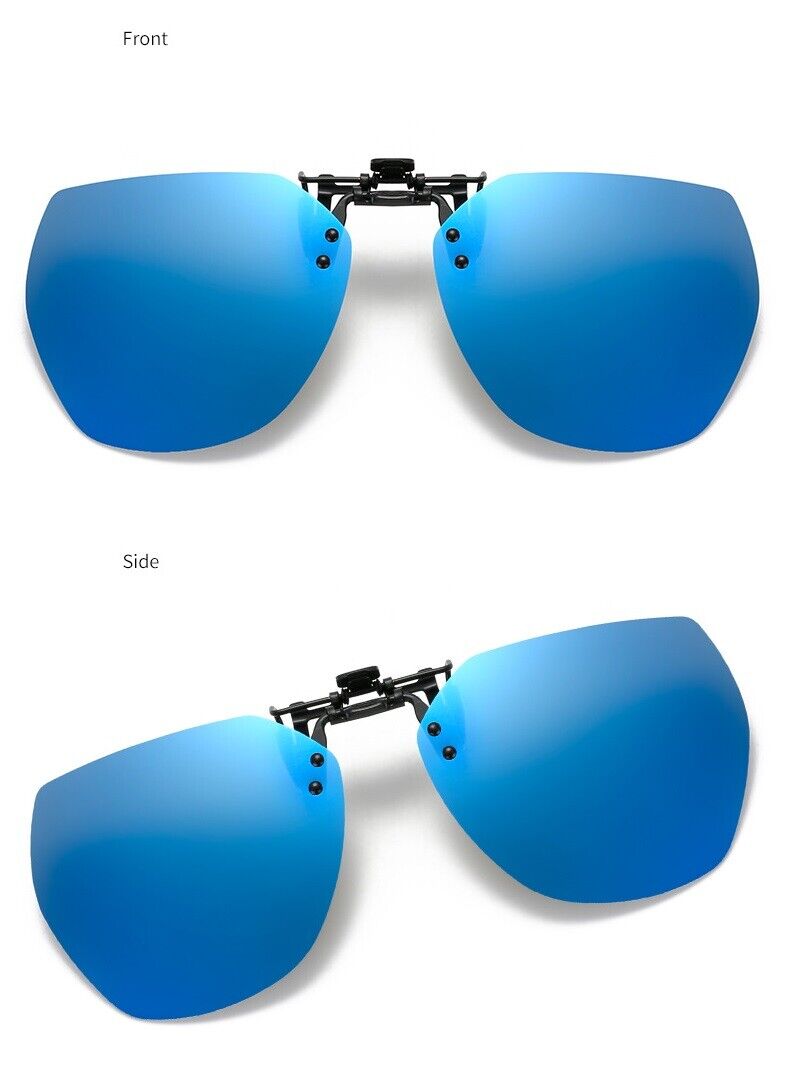 New Unisex Driving Fishing Polarized UV400 Protection Clip On Flip Up Sunglasses