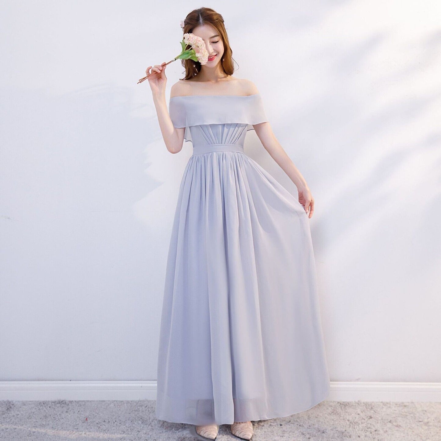 Women Fashion Evening Wedding Long Maxi Cocktail Prom Bridesmaid Ball Gown Dress