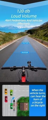 New Ride Equipped With EH-2 Electric Horn Mountain Bike Tram Scooter Bell