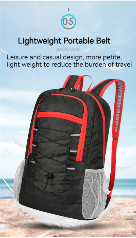 Outdoor Waterproof Light Leisure Folding Mountaineering Hiking Bike Shoulder Bag