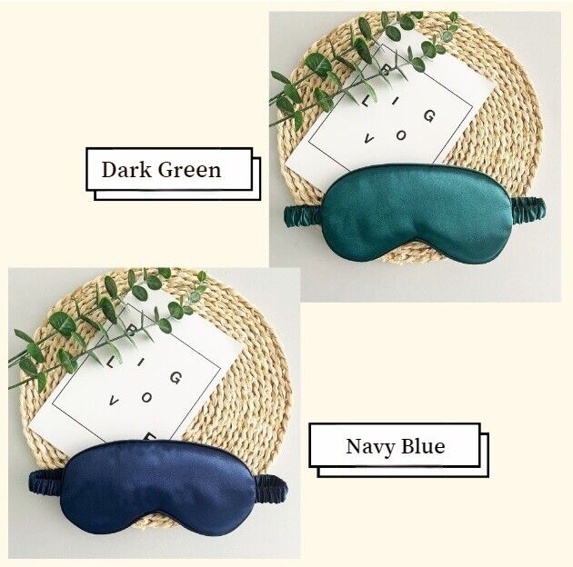 Elastic Band Simulation Silk Wrap Eye Mask Sleep Blackout Air Travel Nap Leisure