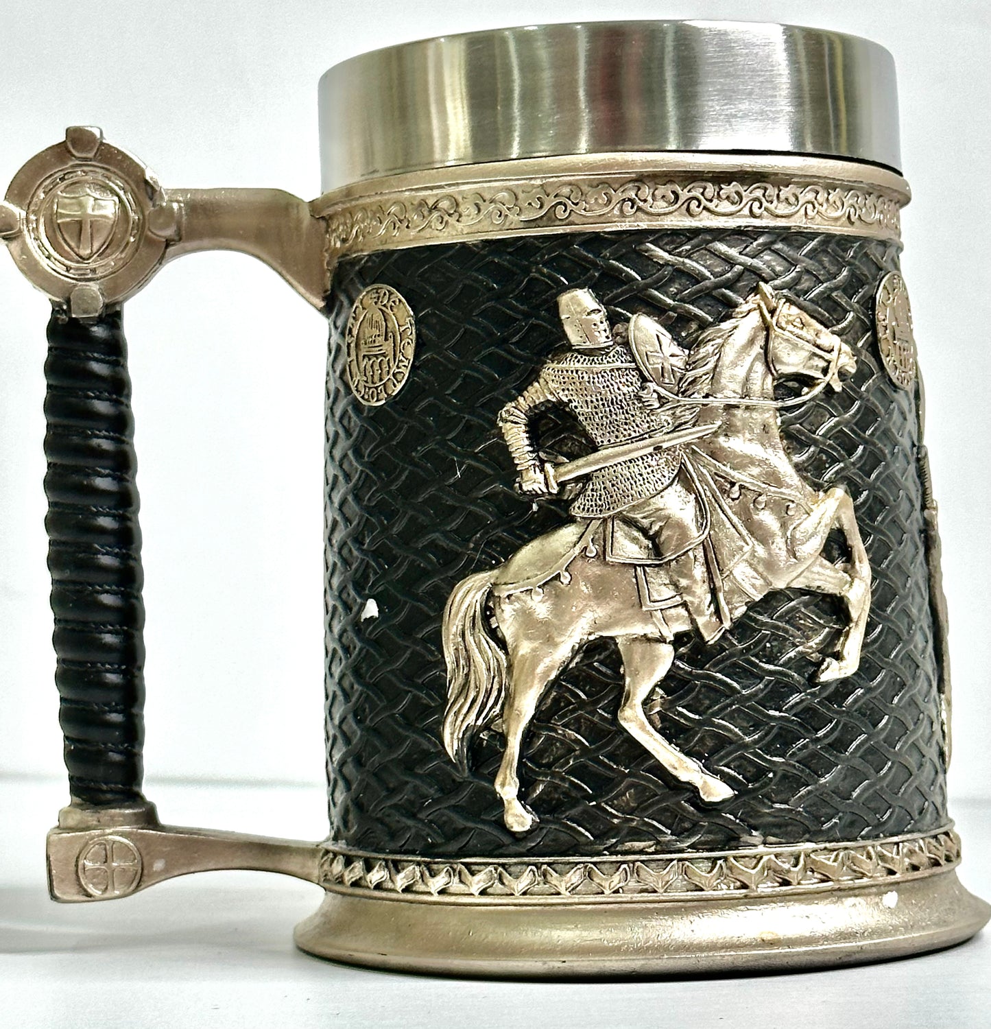 Creative Stainless Steel Mark Water Coffee Tall Cup Ice And Fire Game Cup Bottle