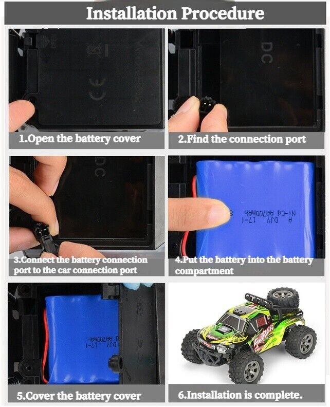 2.4GHz High Speed Racing Charging Remote Control Off-road Vehicle Toy Car Gift