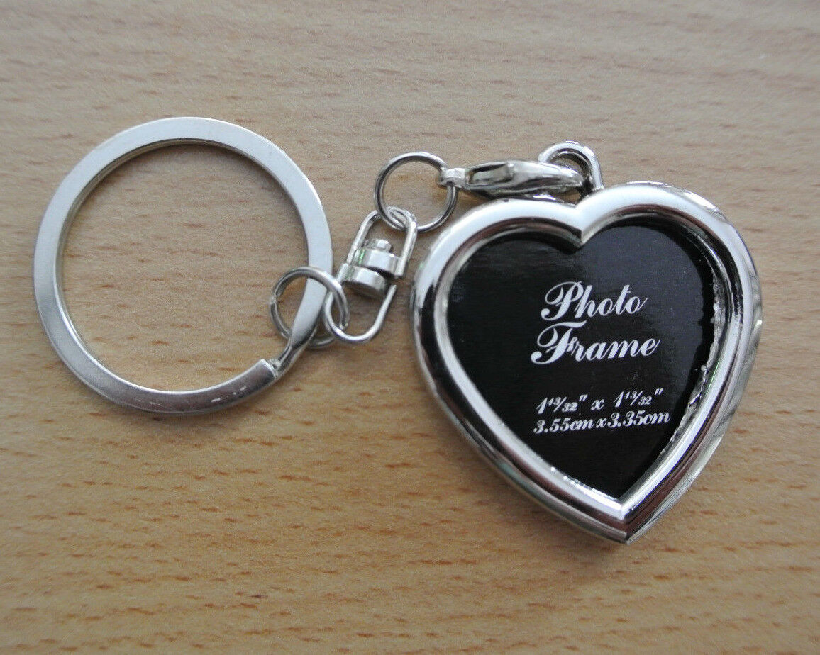 Gift Novelty Steel Alloy Keychain Ring Keyring Pendant Key Fob Funny Photo Frame
