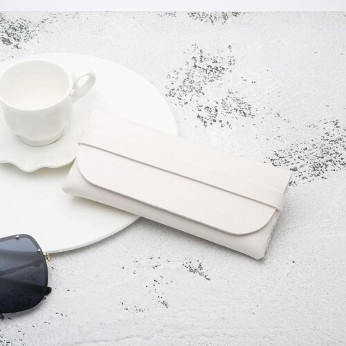 Unisex Myopia Glasses Case Durable Portable Leather Cassette Soft Bag