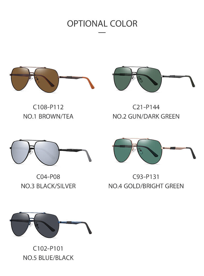 New Unisex Fashion Frame Anti UV400 Polarized Driving Fishing Sunglasses