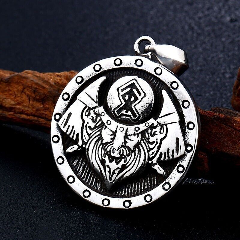 Mix Theme Fashion Vintage Viking Titanium Stainless Steel Retro Pendant