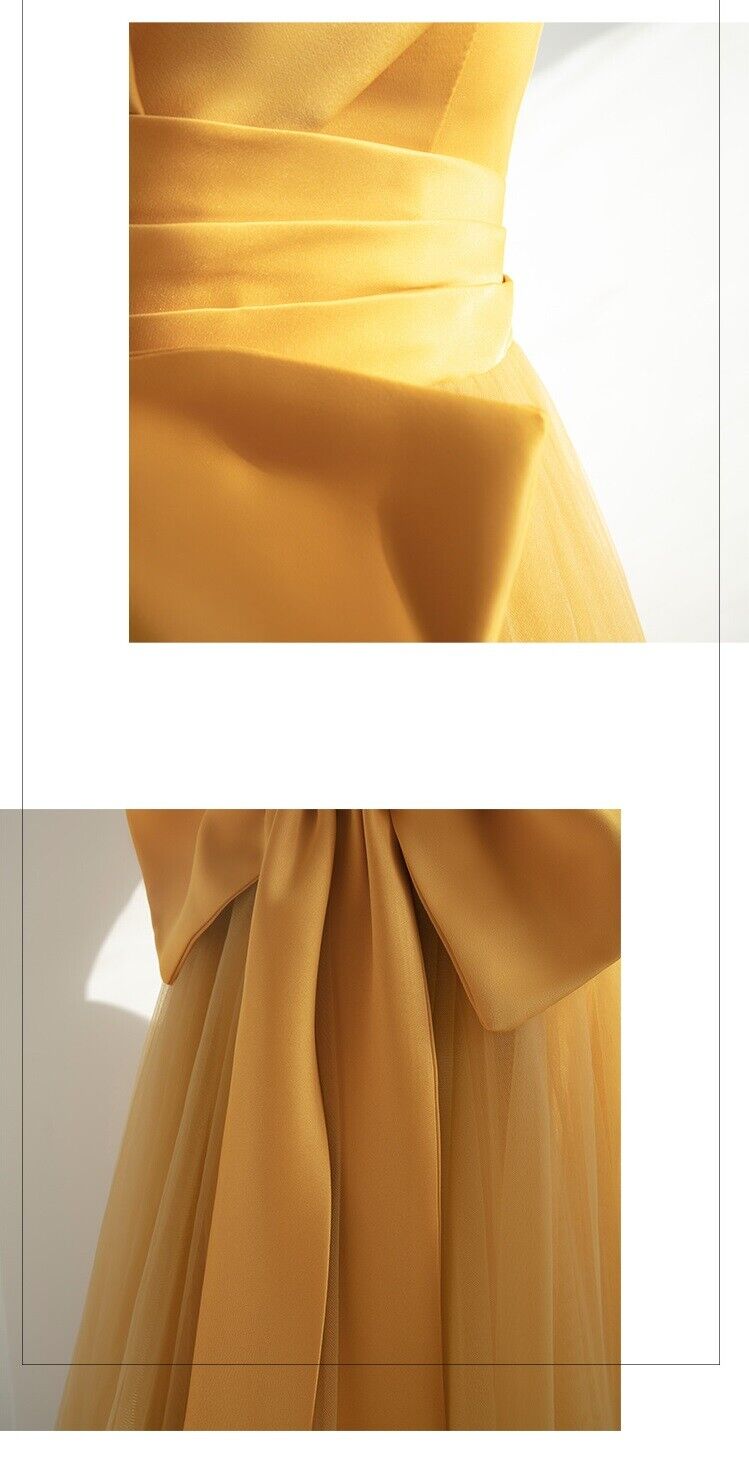 Women Formal Cold Shoulder Evening Wedding Cocktail Prom Bridesmaid Gown Dress