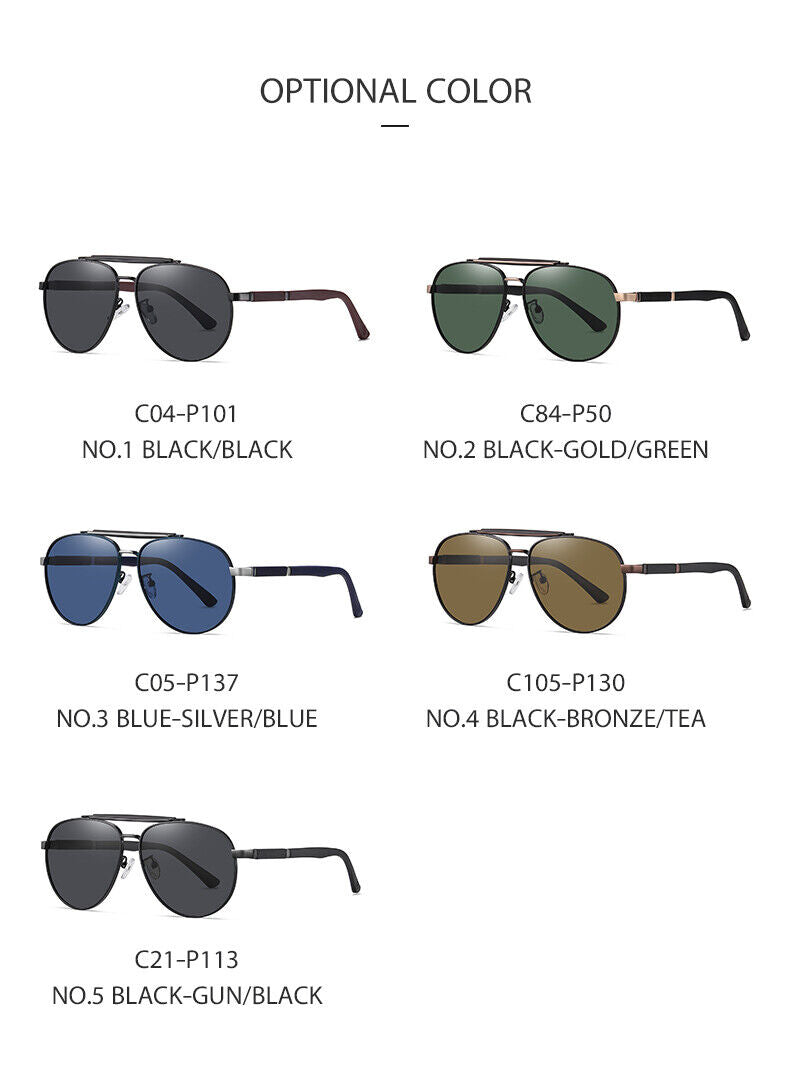 AU Unisex Fashion Anti UV400 Driving Fishing Quality Frame Polarized Sunglasses