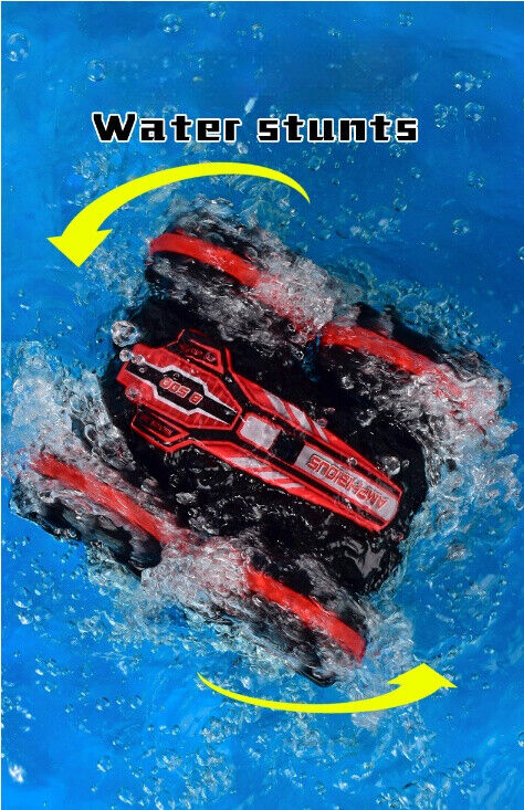 Amphibious Remote Control Car Stunt Double-sided Tumbling 2.4GHZ Kid's Toy Boy