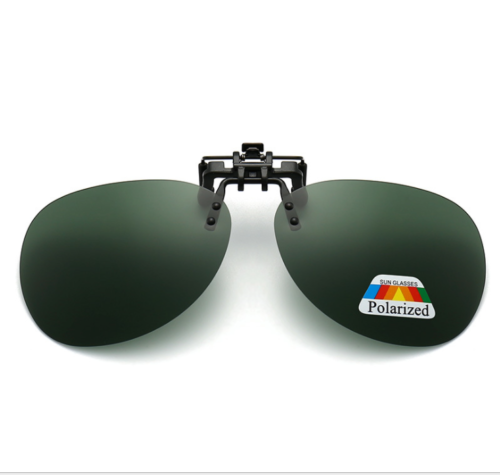 Unisex Polarized Clip On Flip up Sunglasses Driving glasses UV400 Protection