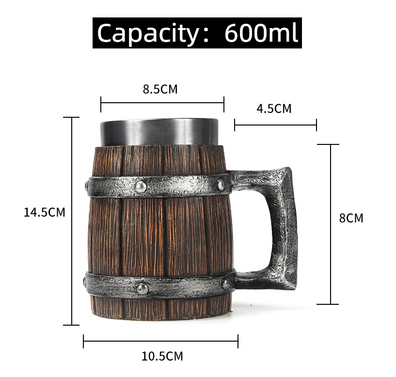 Creative Stainless Steel Mark Water Coffee Tall Cup Ice And Fire Game Cup Bottle