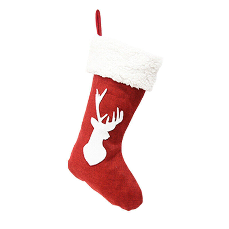 Christmas Stocking Santa Claus Present Bag Home Party Festivals Ornament Gifts
